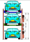Preview: DFPT 608 E - 4-Säulen-Parkbühne 3-fach Triple elektrisch